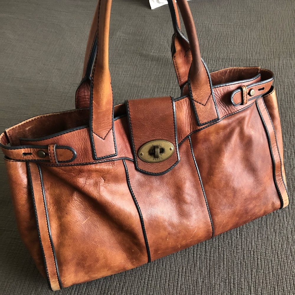 Fossil Leather Workbag